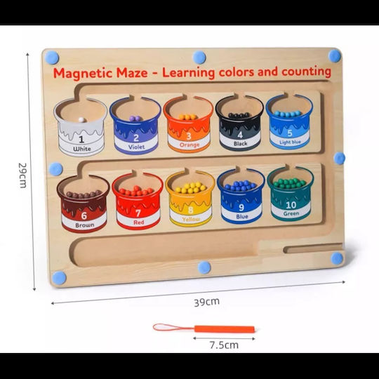 NICEkids Montessori Joc Educațional din Lemn pentru 3+ Ani