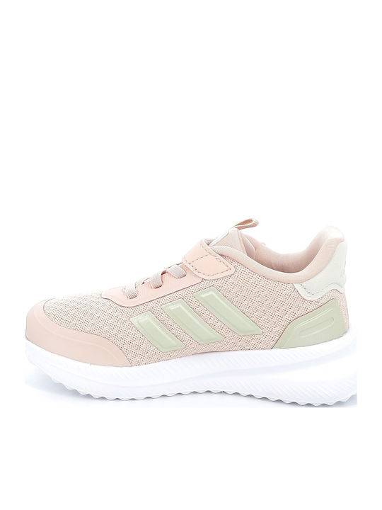 Kids Sports Shoes Running with Hoop & Loop Closure Pink
