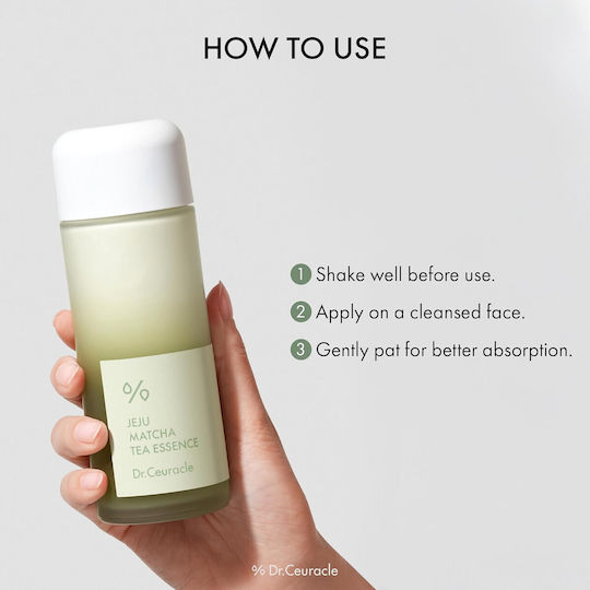 Dr. Ceuracle Jeju Matcha Tea Facial Toning Liquid with Centella Asiatica Ceramides and Niacinamide 150ml