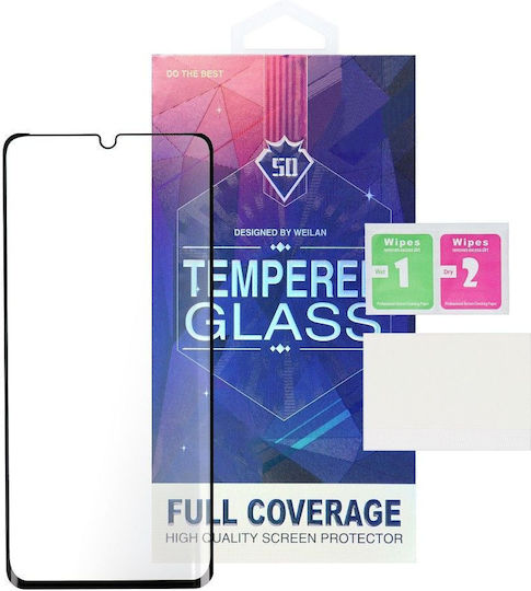 5D Adeziv complet Full Face Tempered Glass Negru (Honor 90 Pro)
