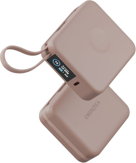 Energea Magpac Mini Plus MagSafe Power Bank 10000mAh 20W με Θύρα USB-C Ροζ