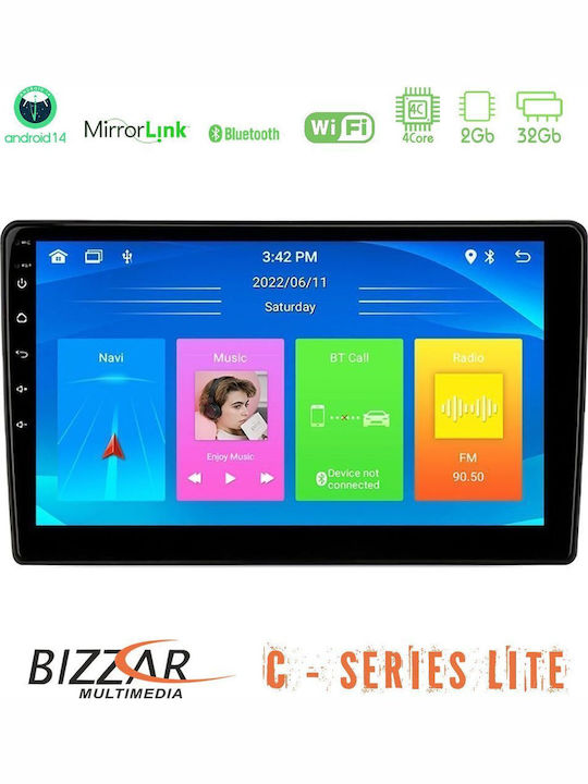 Bizzar Автомобилна Аудио Система (Блутут/USB/AUX/WiFi/GPS/Apple-Carplay/Android-Auto) с Тъчскрийн 9"
