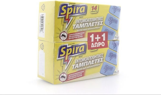 Spira Yellow Mat Εντομοαπωθητικές Ταμπλέτες για Κουνούπια 14 tabs 2τμχ