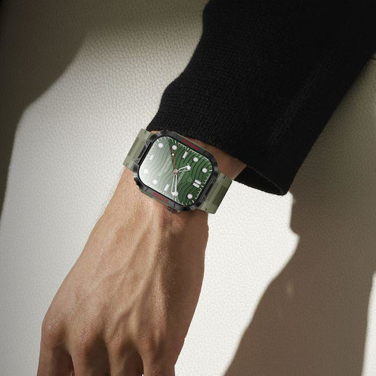 Borofone BD9 Aluminium Smartwatch mit Pulsmesser (Schwarz)