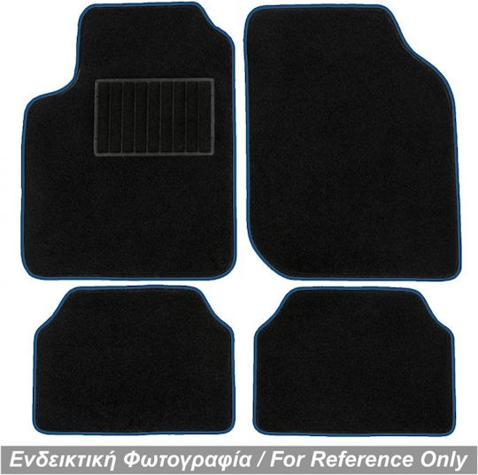 Race Axion Vordere Matten 2Stück aus Teppichboden für Smart FürZwei 1998-2006 Schwarz / Blau