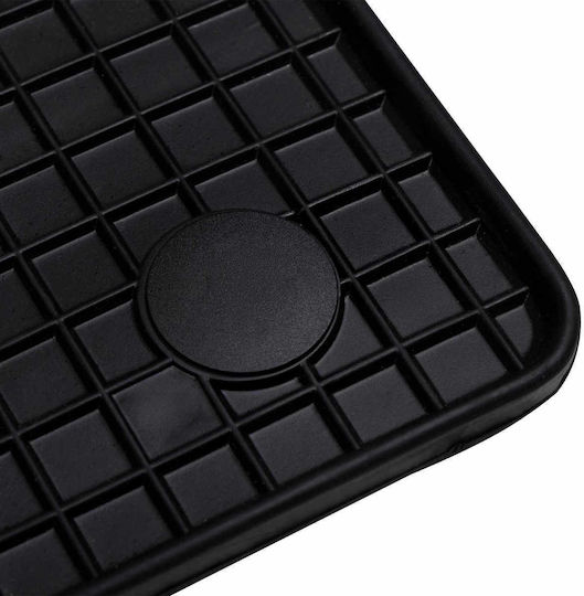 vidaXL Set of Front and Rear Mats 4pcs for Mercedes-Benz C Class 2014 Black