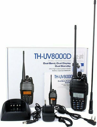 TYT TH-UV8000D Megapack Transmițător Wireless UHF/VHF 10W cu Ecran Monocrom