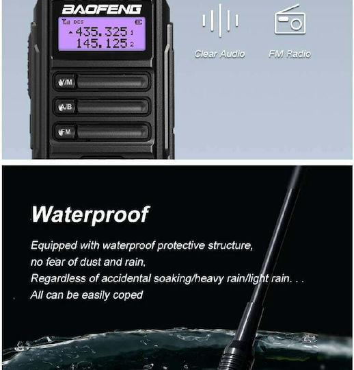 Baofeng UV-16 Transmițător Wireless UHF/VHF cu Ecran Monocrom
