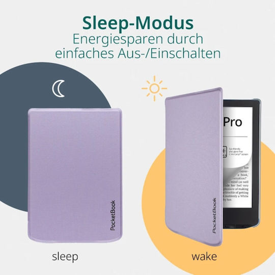 Pocketbook Flip Cover Μωβ (PocketBook 6)