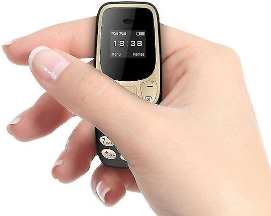 L8STAR BM10 Mini Dual SIM Mobile with Buttons Black / Gold