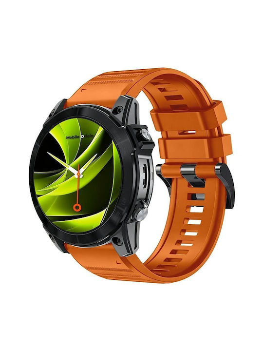 Mobile Origin Einfaches Silikon Tragbare Bänder 22mm Orange Mo-ess-22-org