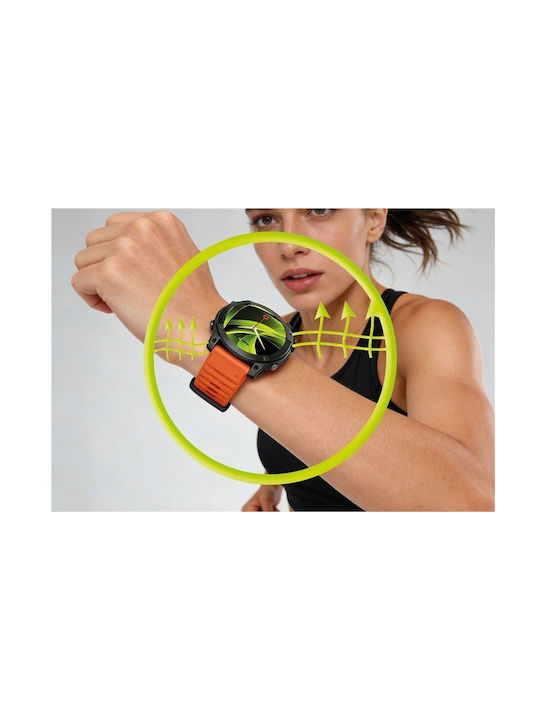 Mobile Origin Einfaches Silikon Tragbare Bänder 20mm Orange Mo-ess-20-org