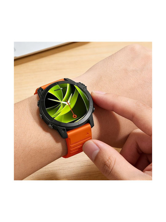 Mobile Origin Einfaches Silikon Tragbare Bänder 20mm Orange Mo-ess-20-org