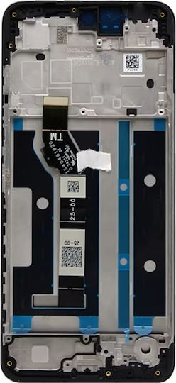 Motorola Screen Service Pack with Touch Mechanism and Frame for Motorola G35 (Black)