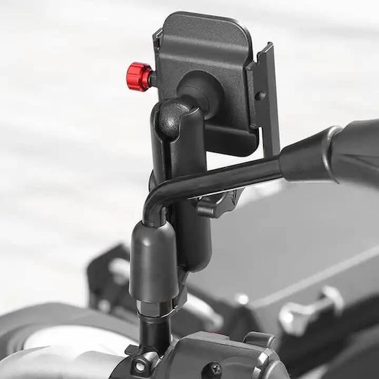 Motowolf Βάση Κινητού Μοτοσυκλέτας με Ρυθμιζόμενο Βραχίονα για τον Καθρέπτη