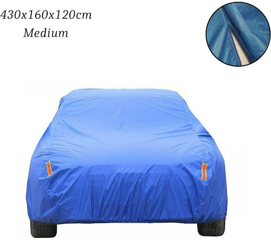 Carsun Κουκούλα 430x160x120cm Αδιάβροχη Medium για Coupe που Στερεώνεται με Λάστιχο