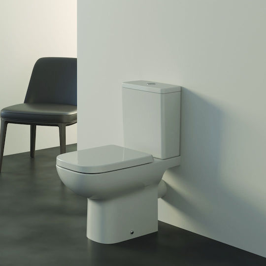 Ideal Standard I.life A Επίτοιχο Πορσελάνινο Καζανάκι Ορθογώνιο Χαμηλής Πίεσης Λευκό