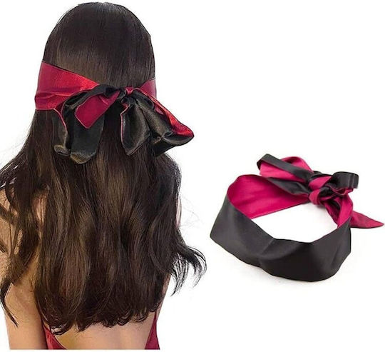 Smd Prime Instinct BDSM Satin Band Blindfold Satin Eye Mask 150cm Black Red