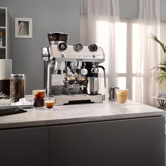 De'Longhi La Specialista Автоматична Еспресо Кафемашина 1450W Налягане 19bar за Капучино Сребрист 1358455
