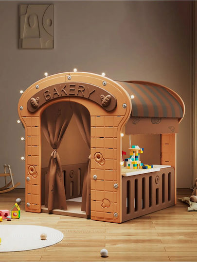 Căsuță de Joacă Multifuncțională pentru Copii cu Gard Maro 115x92x98 cm