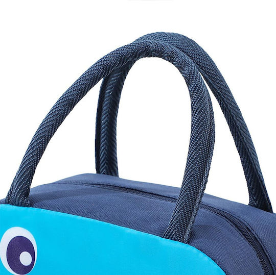 Amber School Insulated Kids' Lunch Handbag 5.5 Litre Blue Dinosaurs 19x14x23cm
