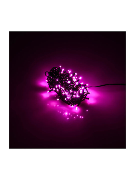 100 Λαμπάκια LED 8μ. x 8.9εκ. Μωβ τύπου Βροχή