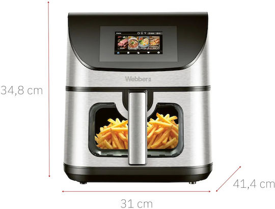 Webber Air Fryer with Wi-Fi 8lt Silver