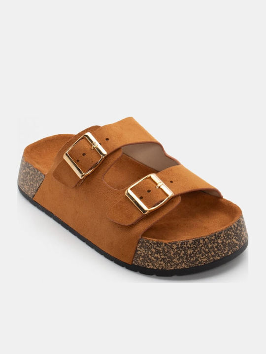 Sandale Casual Damă Flatforme Maro
