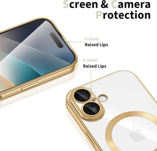 Techsuit Luxury Crystal Umschlag Rückseite Transparent (iPhone 17)