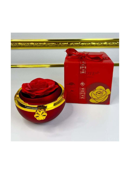 Red Soap Rose In Elegant Box Dome Chain Surprise Pendant Red Soap Rose In Elegant Box Dome Chain Surprise Pendant