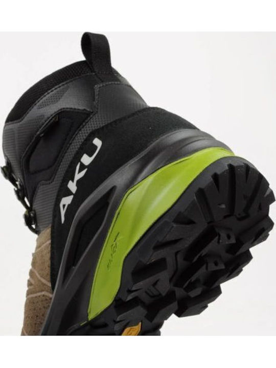 Aku Încălțăminte de Drumeție pentru Bărbați Tip Botine Impermeabile cu Membrană Gore-Tex Negre