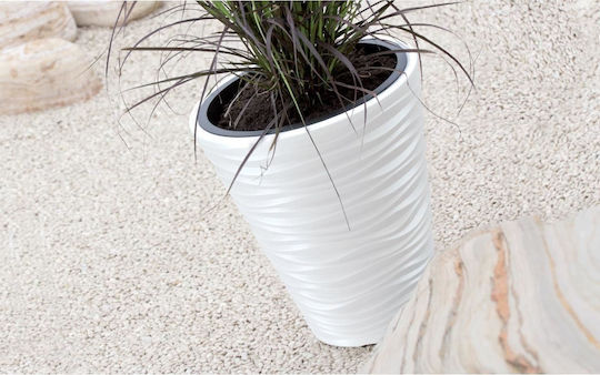 Prosperplast Flower Ghiveci Plastic Alb Prosperplast Flower Ghiveci Plastic Alb
