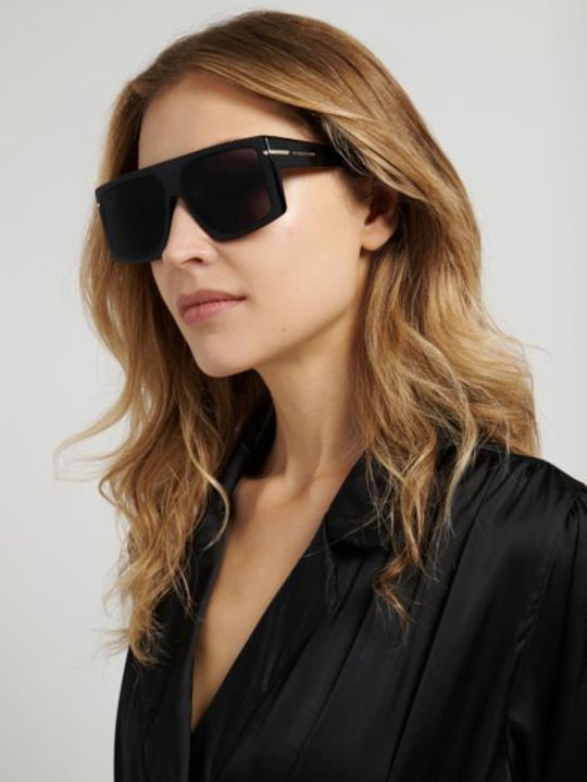 Victoria Beckham Unisex Sonnenbrillen mit Schwarzem Rahmen und Schwarzen Gläsern