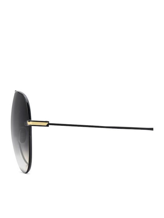 Victoria Beckham Unisex Sonnenbrillen mit Schwarz Metallischer Rahmen