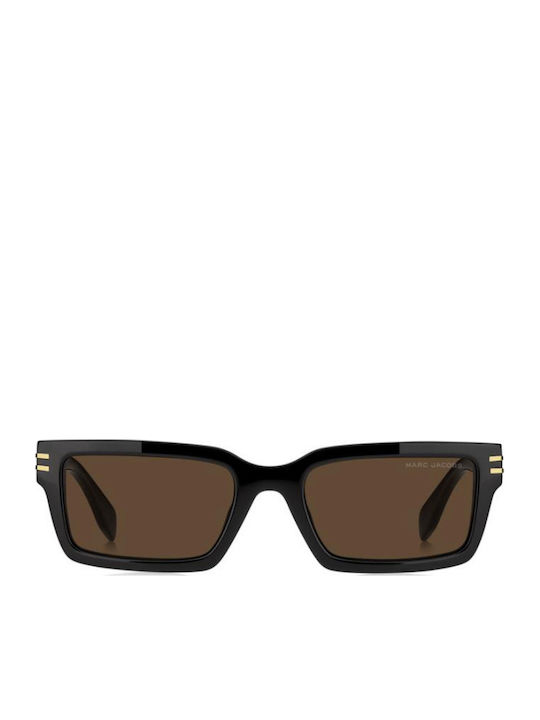 Marc Jacobs Unisex Γυαλιά Ηλίου με Μαύρο Κοκκάλινο Σκελετό και Καφέ Φακό MARC 905/S 807/70