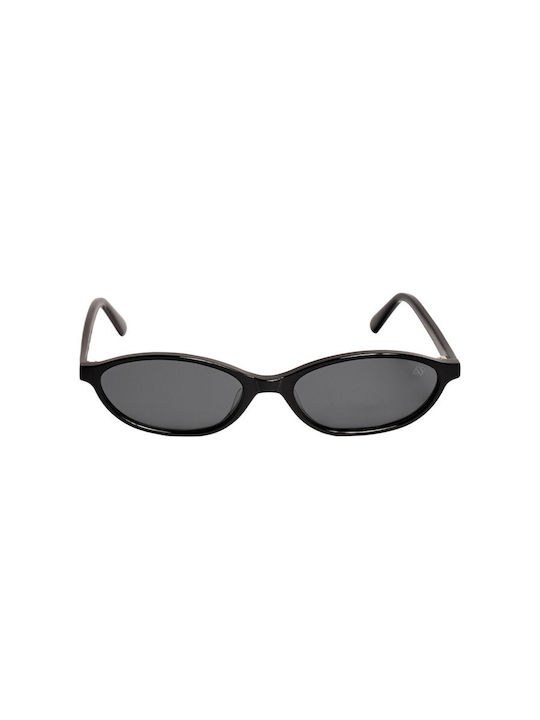 AV Sunglasses Vera Unisex Sunglasses with Black Plastic Frame and Black Polarized Lens 9013_59175