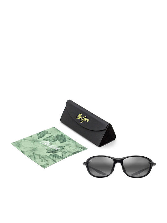 Maui Jim Ho’okipa Men's Sunglasses with Black Frame and Black Polarized Lenses