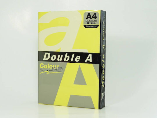 Hârtie Colorată Pentru Copiator A4 75gsm 500 Foi Top Double A Neon Galben
