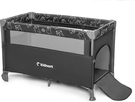 Kidnort Loc de joacă cu Saltea Gri 22cm