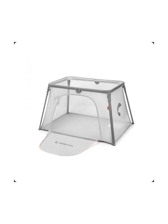 Kidnort Loc de joacă cu Saltea Gri 63.2x77cm