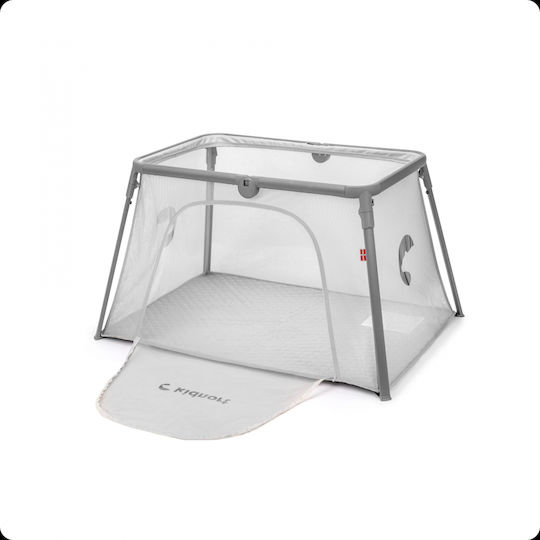 Kidnort Loc de joacă cu Saltea Gri 63.2x77cm