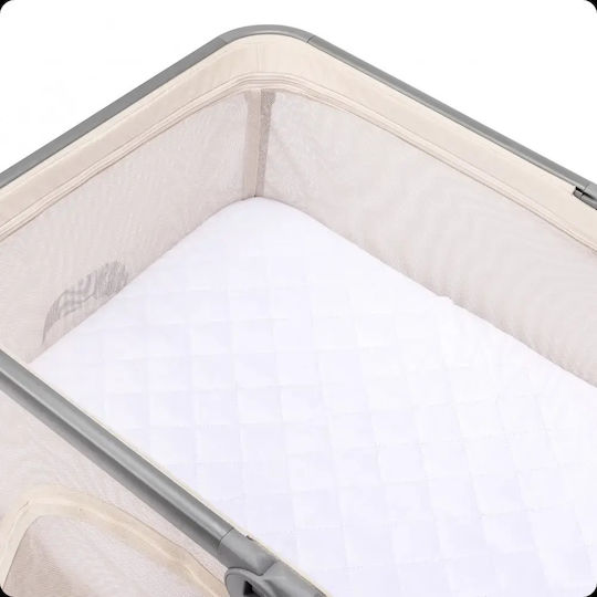 Kidnort Loc de joacă cu Saltea Gri 63.2x77cm