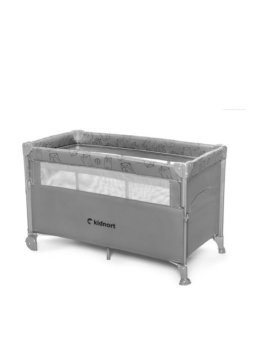 Kidnort Loc de joacă cu Saltea Gri 22cm