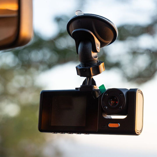 1080P Windshield Car DVR Set with Rear Camera, 2" Display with Suction Cup