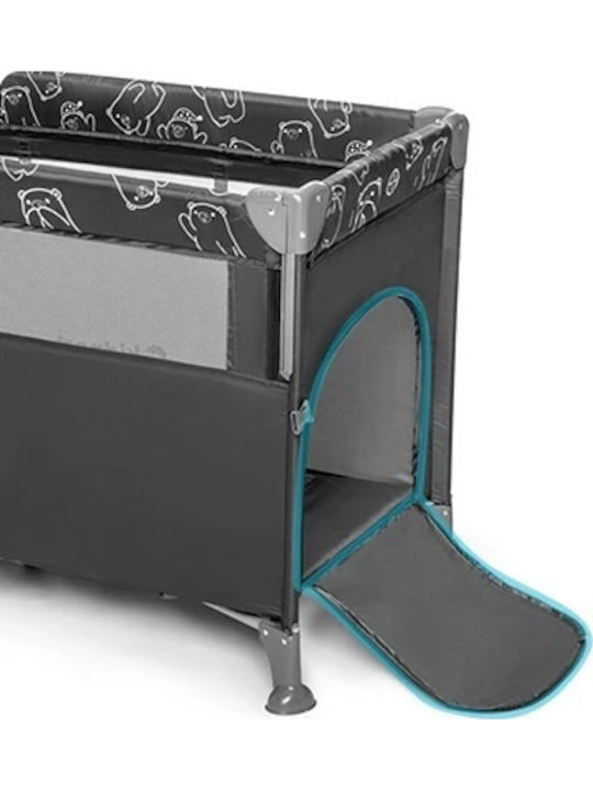 Kidnort Laufstall mit Matratze Gray 22cm
