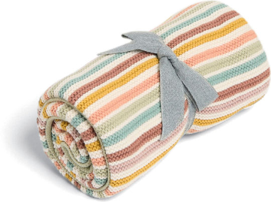 Mamas & Papas Blanket Nursery Swaddling Blankets Knitted Multicolour 70x90cm