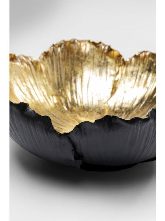 Kare Design Bol Decorativ Aluminiu Negru 25x25cm 1buc