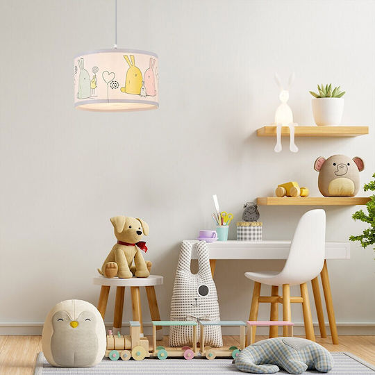 Rabalux Einfaches Licht Kinderdeckenleuchte Deckenleuchte 40W mit Fassung E27 Mehrfarbig 28cm