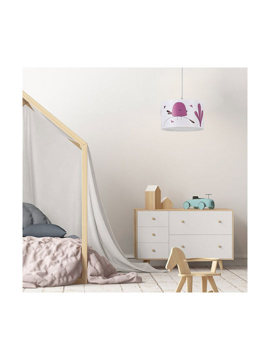 Rabalux Einfaches Licht Kinderdeckenleuchte Deckenleuchte 40W mit Fassung E27 Lila 28cm