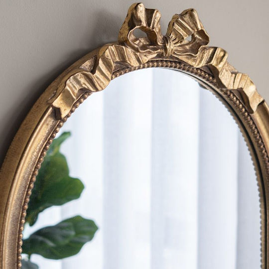 Artekko Dia Wall Mirror with Gold Wooden Frame 94.8x60cm 1pcs